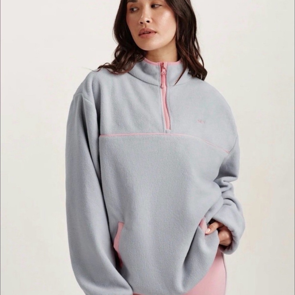 SET Active City of Valentine Micro Fleece Half Zip in Blush